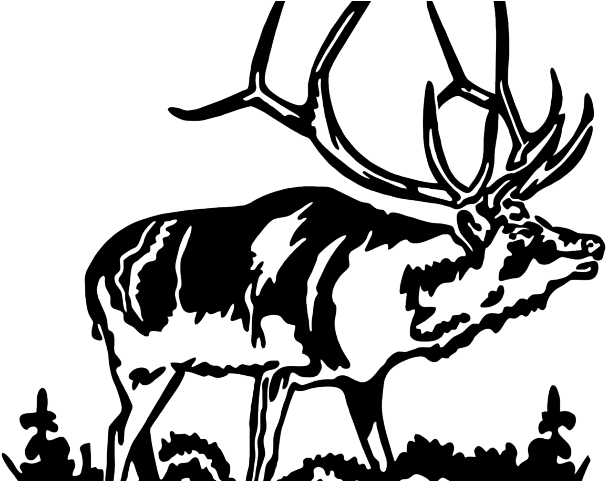 Majestic Elk Silhouette PNG