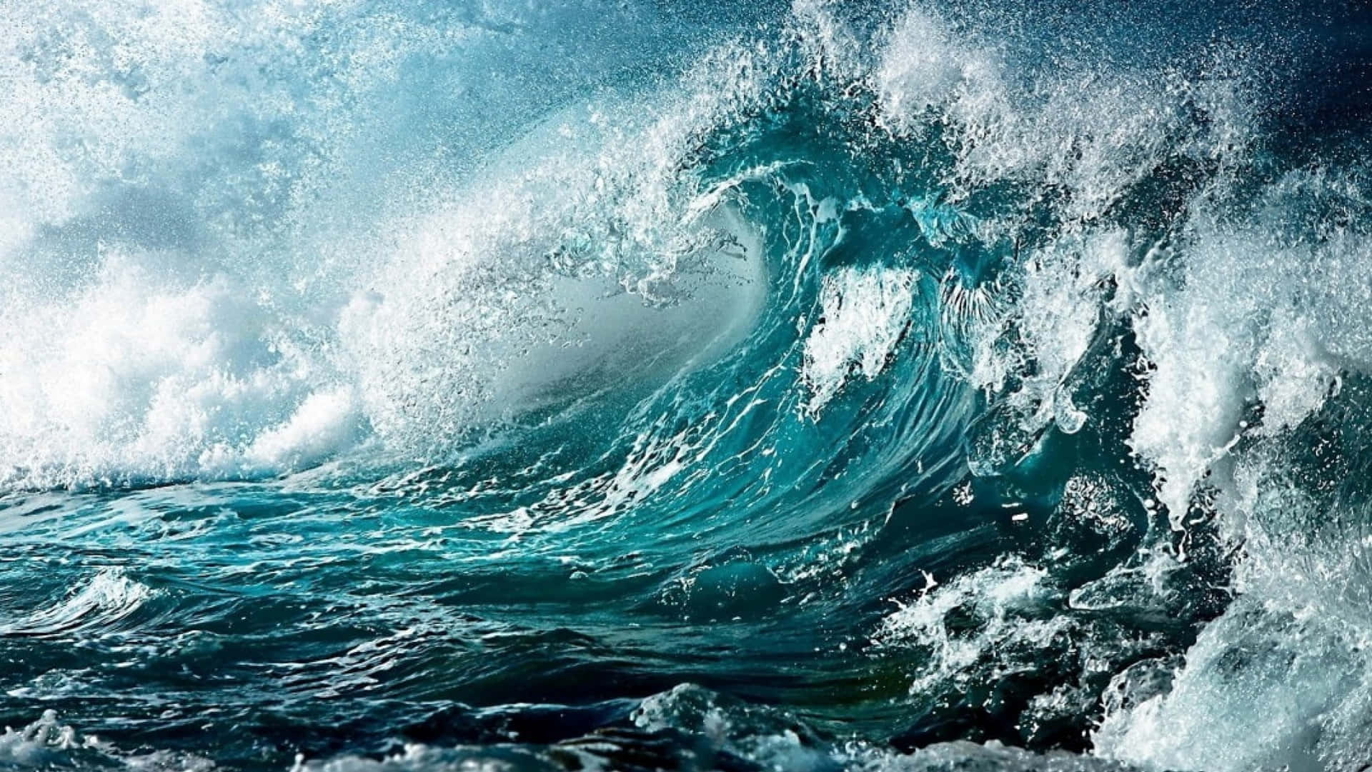 Majestic Force Of Nature - A Tsunami In Action Wallpaper