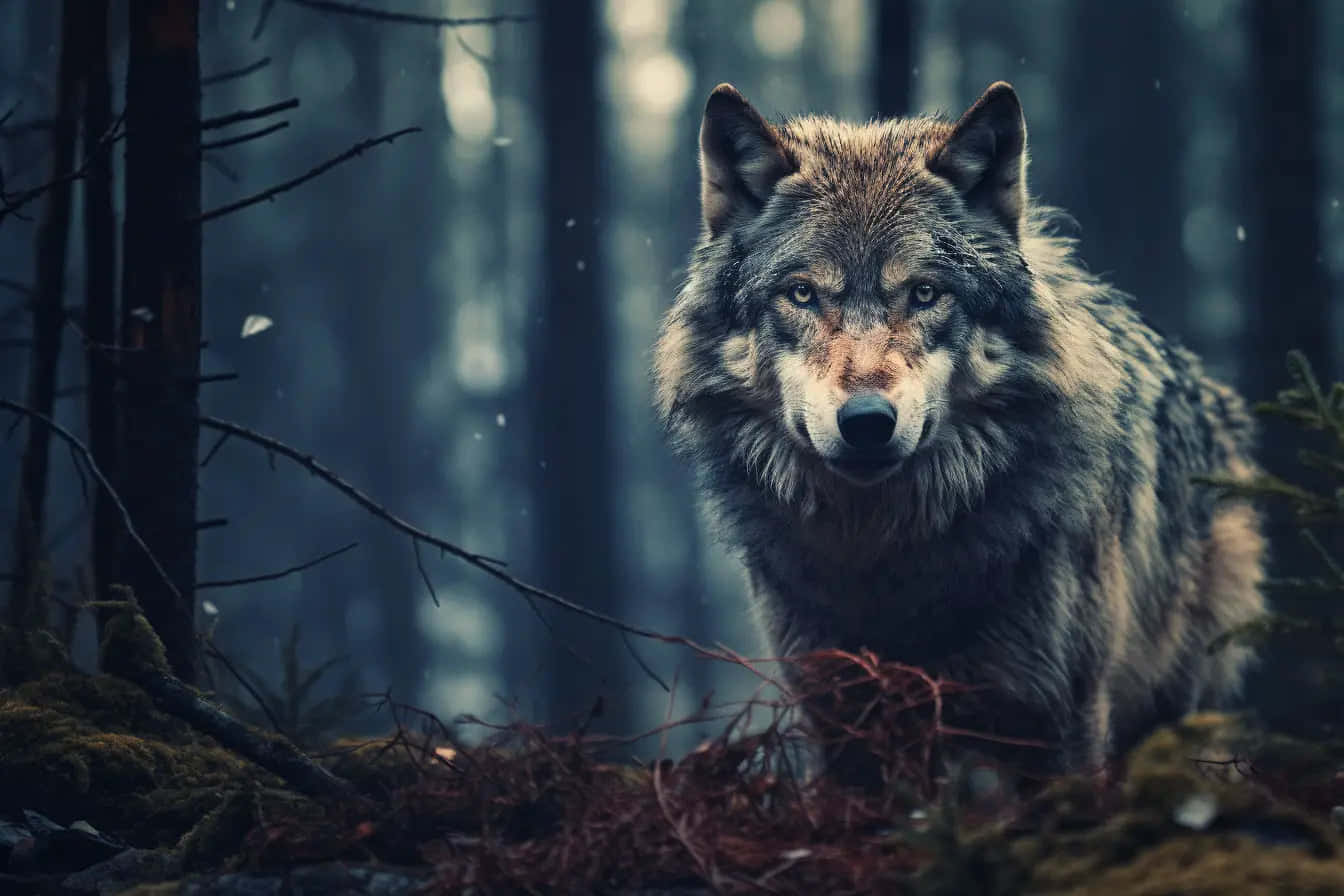 Majestic_ Forest_ Wolf.jpg Wallpaper