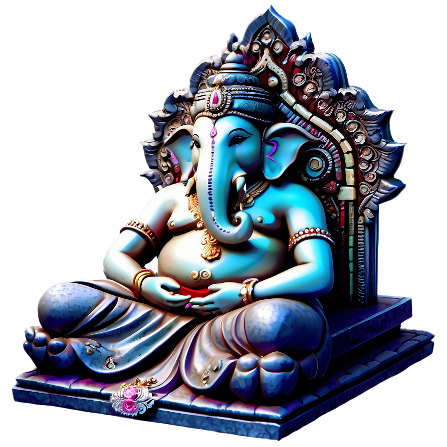 Majestic Ganpati Throne Png Hee PNG