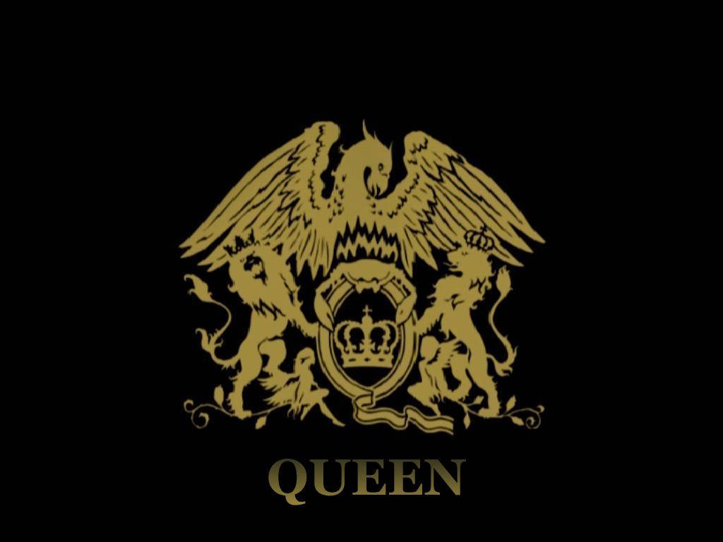 Majestic Gold Queen Logo Wallpaper