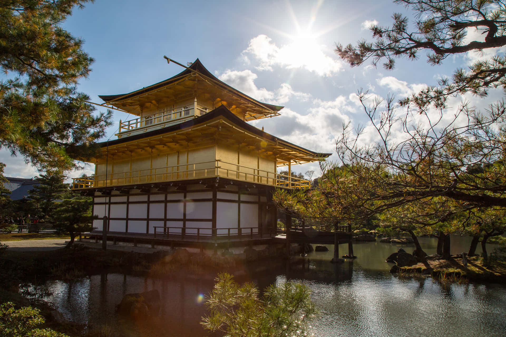 Majestic Golden Pavilion In Kyoto, Japan Wallpaper