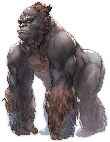 Majestic Gorilla Artwork PNG