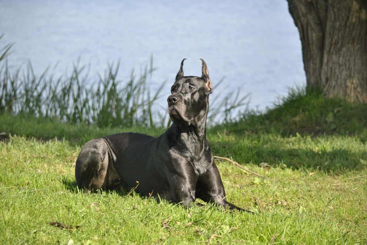 Majestic Great Dane Outdoors Wallpaper