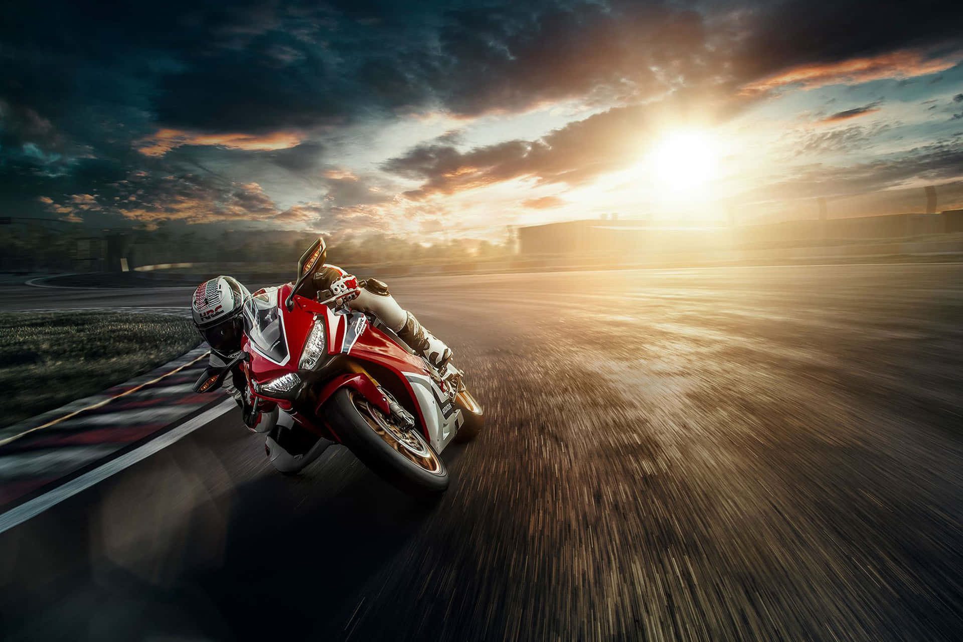 Majestic Honda Motorcycle Against A Scenic Landscape Wallpaper