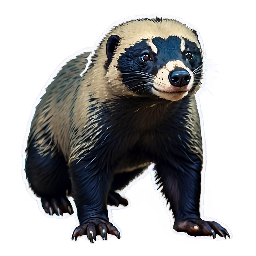 Majestic Honey Badger Pose Png Fud83 PNG