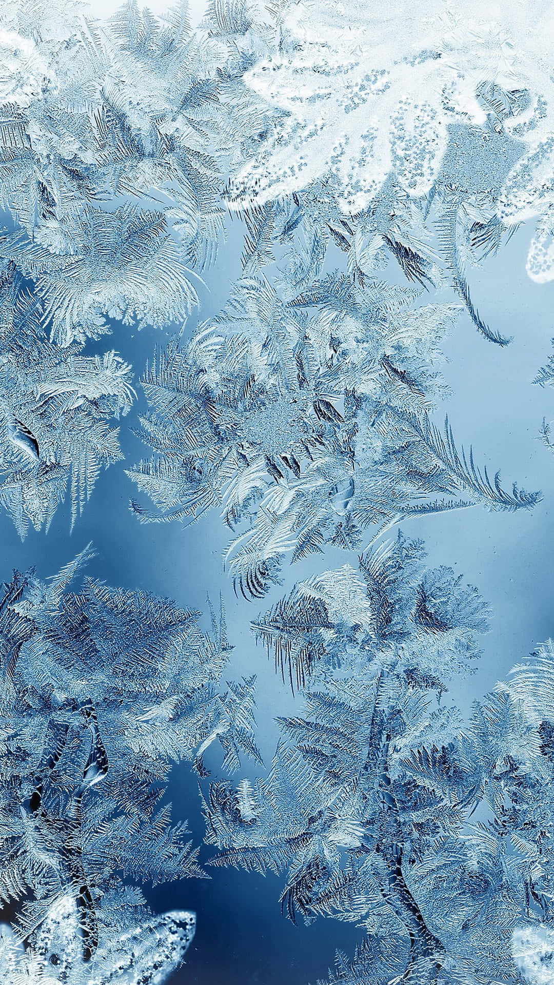 Majestic Ice Blue Landscape Wallpaper