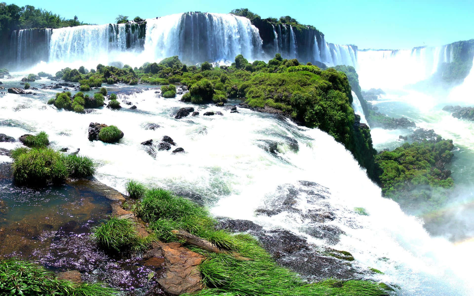 Majestic Iguazu Falls - A Nature's Wonder Wallpaper
