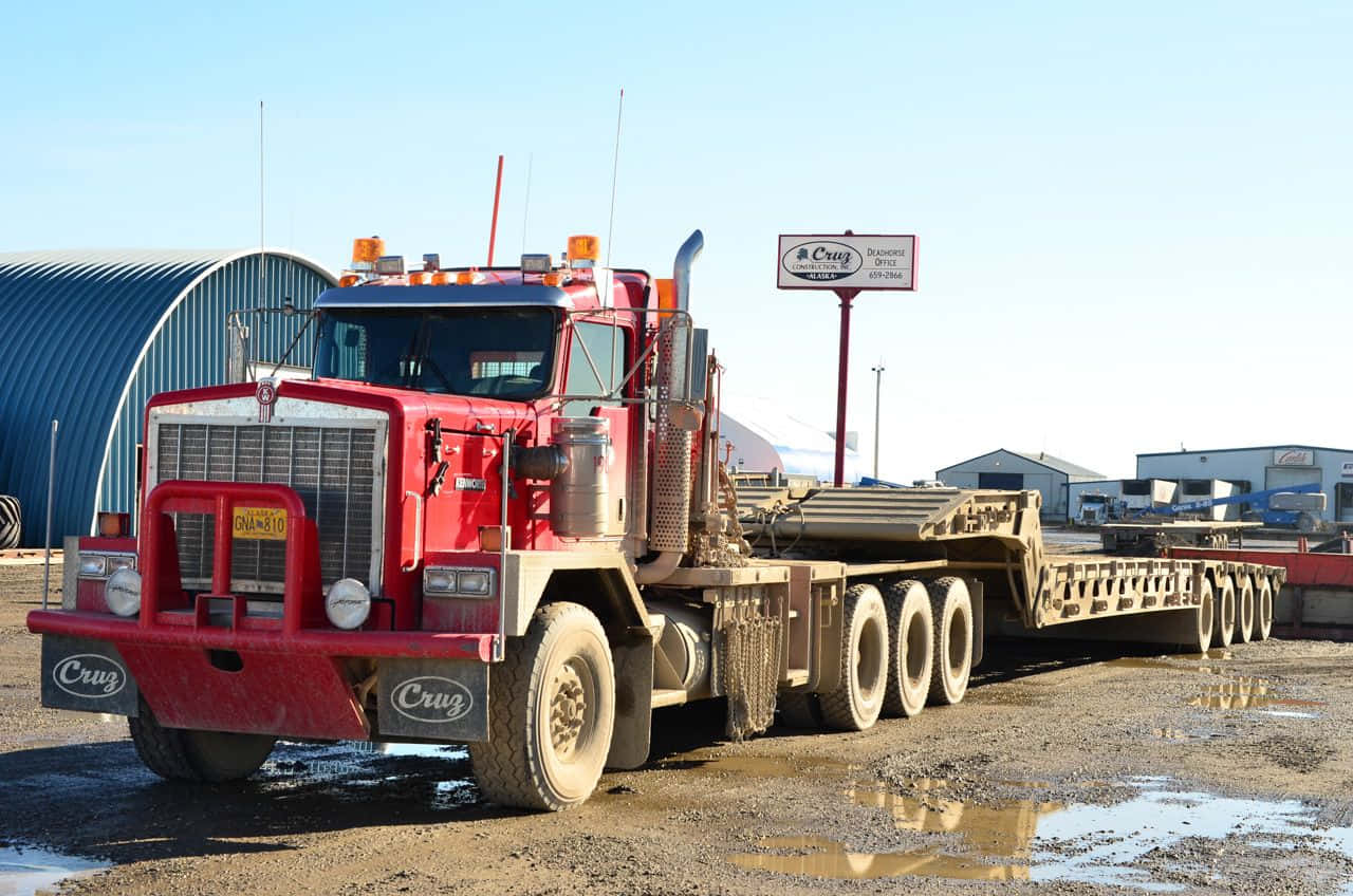 Majestic Kenworth C500 On The Road Wallpaper