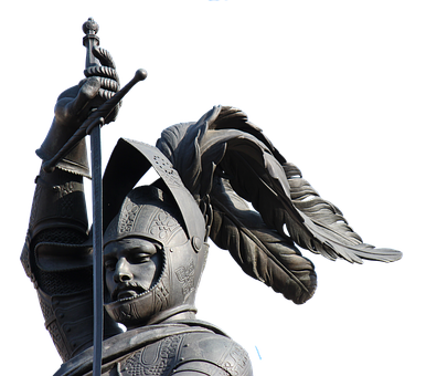 Majestic Knight Statue PNG