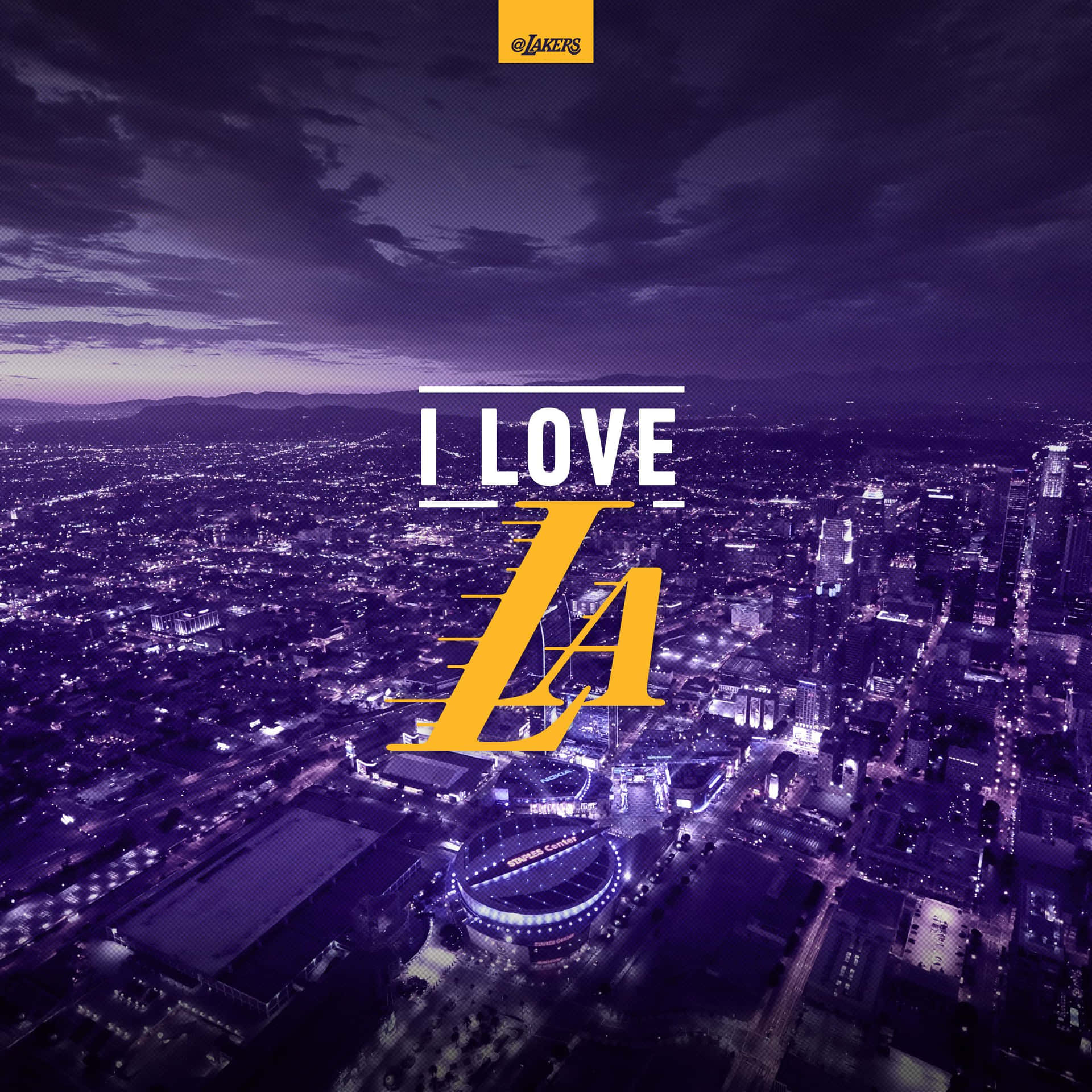 Majestic Lakers Stadium Under Dazzling Lights