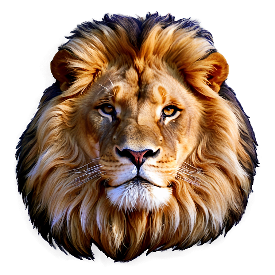 Majestic Lion Portrait Png Fwc5 PNG