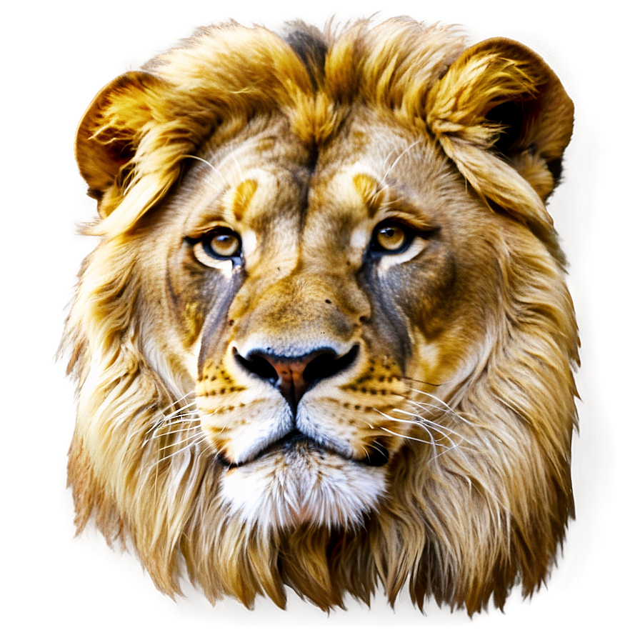 Majestic Lion Portrait Png Nro49 PNG