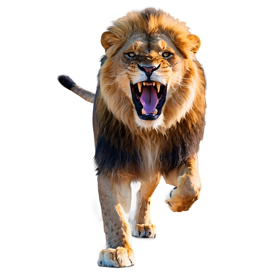 Majestic Lion Roaring Png Snd9 PNG