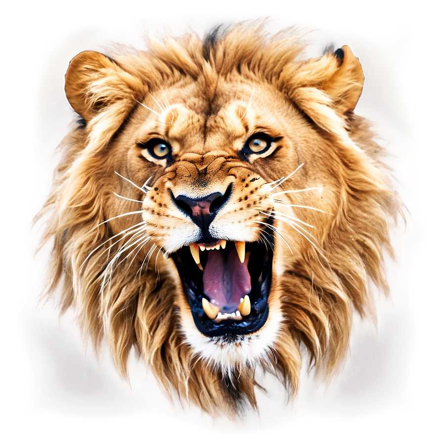 Majestic Lion Roaring Png Xsj PNG