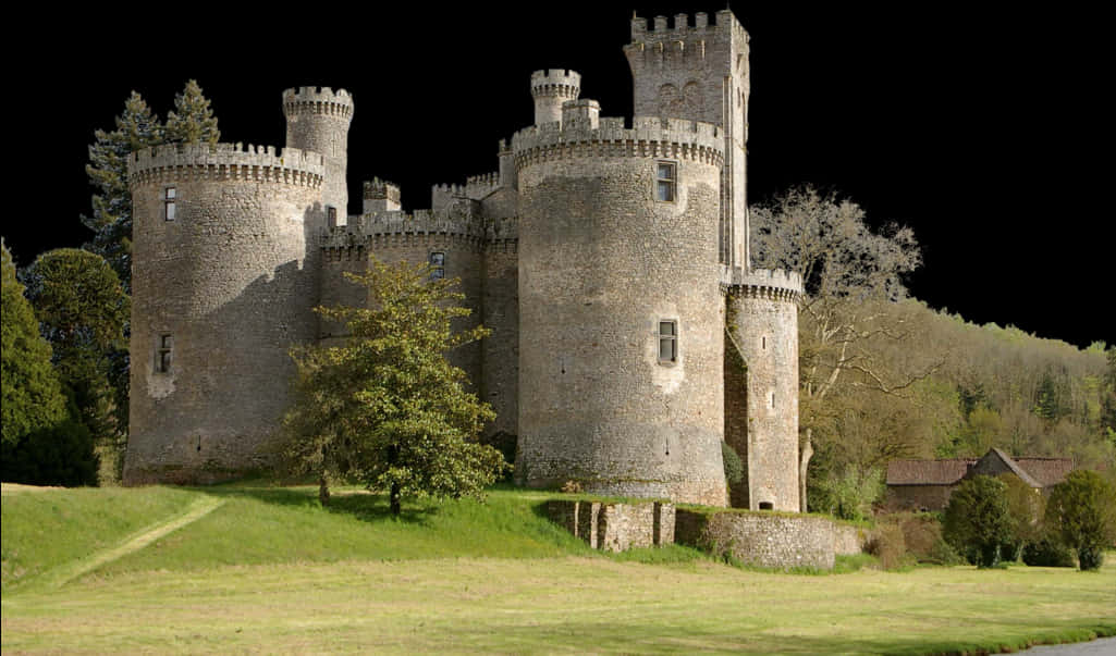 Majestic Medieval Castle PNG