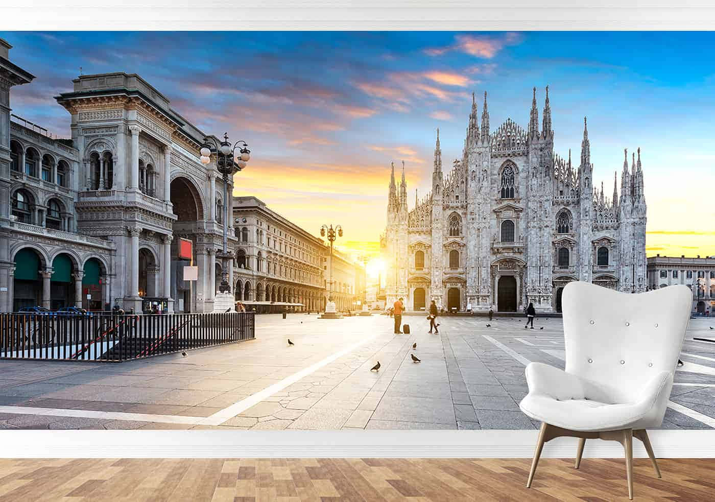 Majestic Milan Cathedral At Dusk Wallpaper