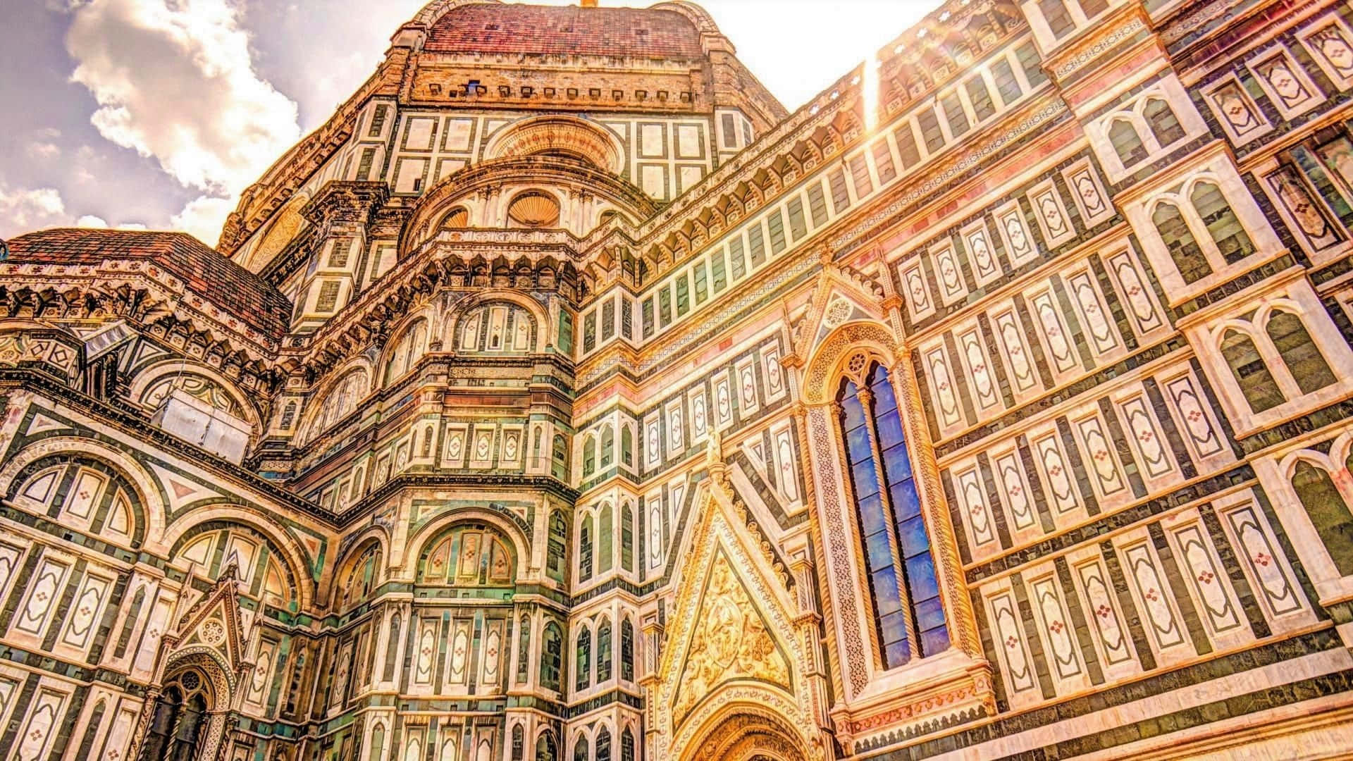 Majestic Milan Cathedral At Dusk Wallpaper