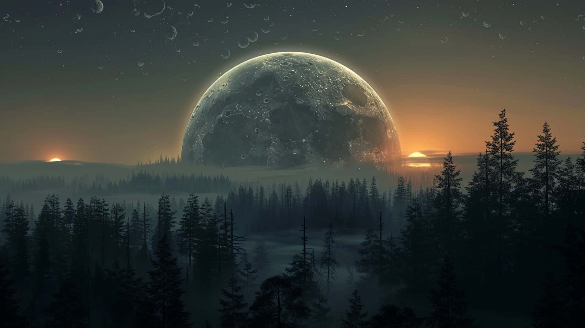 Majestic_ Moonset_ Over_ Forest.jpg Wallpaper