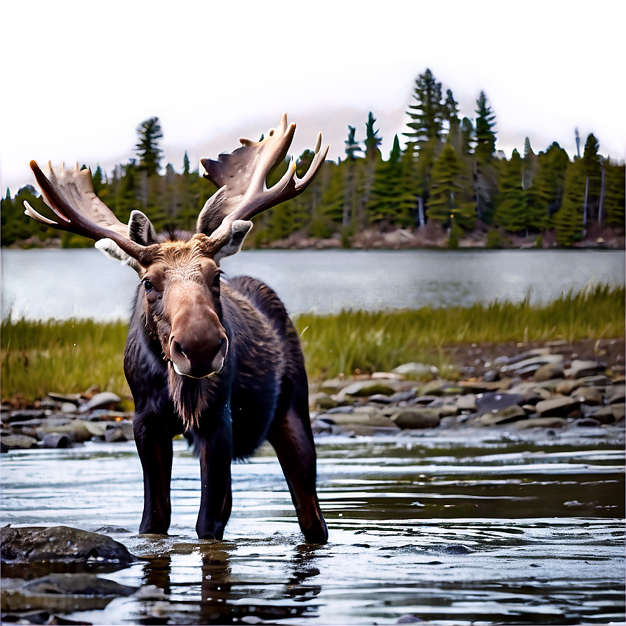 Majestic Moose In Maine Png 06202024 PNG