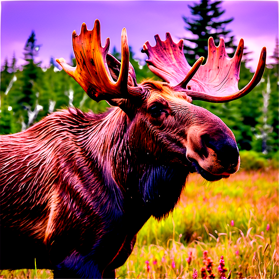 Majestic Moose In Maine Png Fms PNG