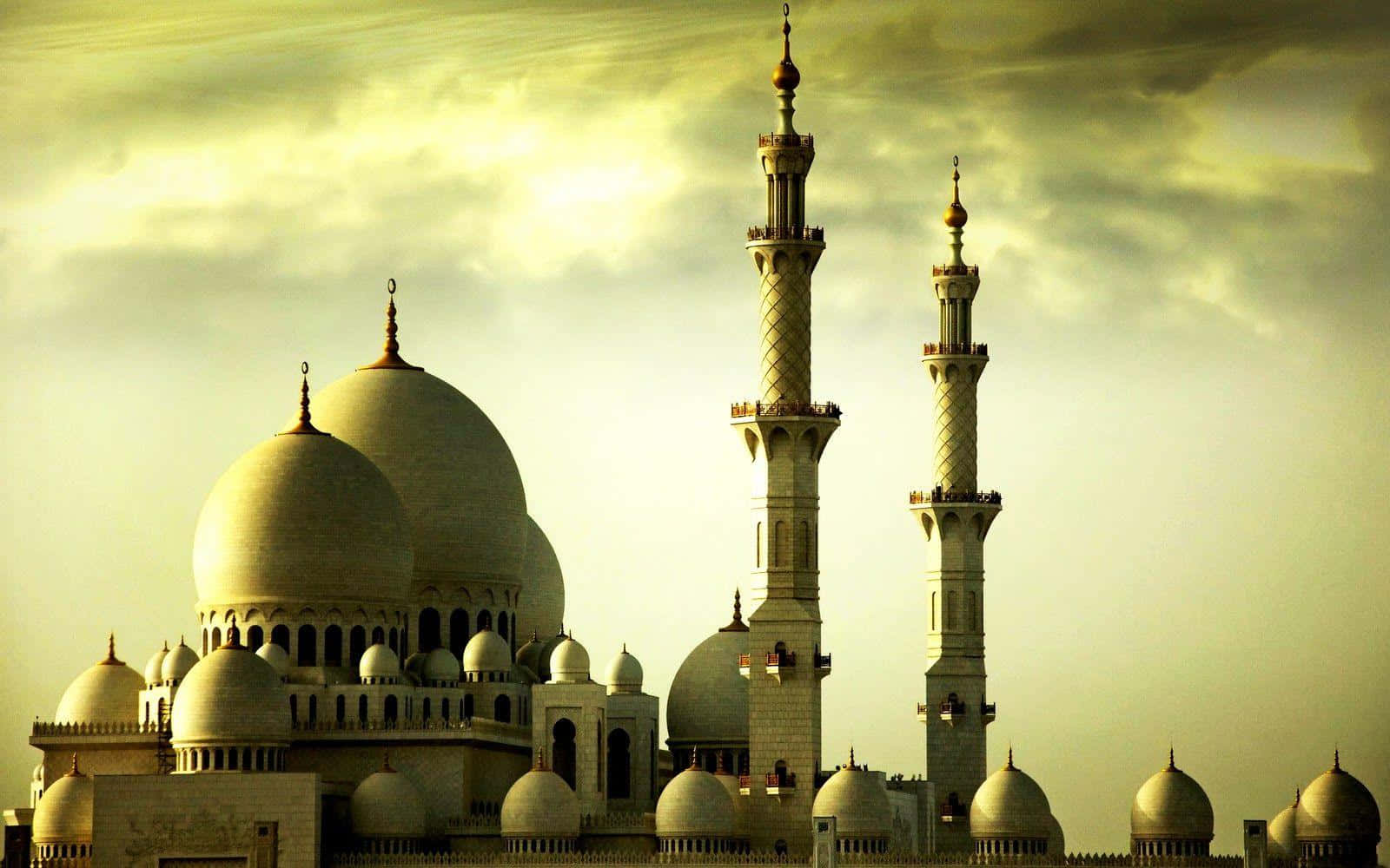 Majestic_ Mosque_ Silhouette Wallpaper