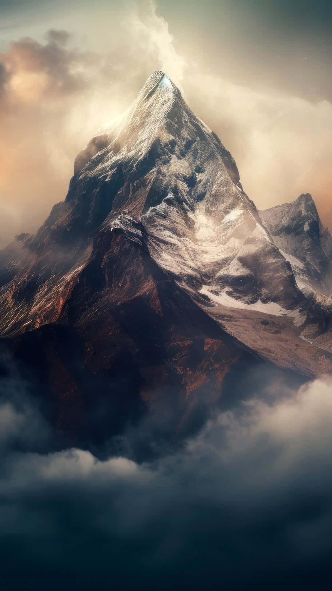 Majestic_ Mountain_ Peak_ Among_ Clouds.jpg Wallpaper