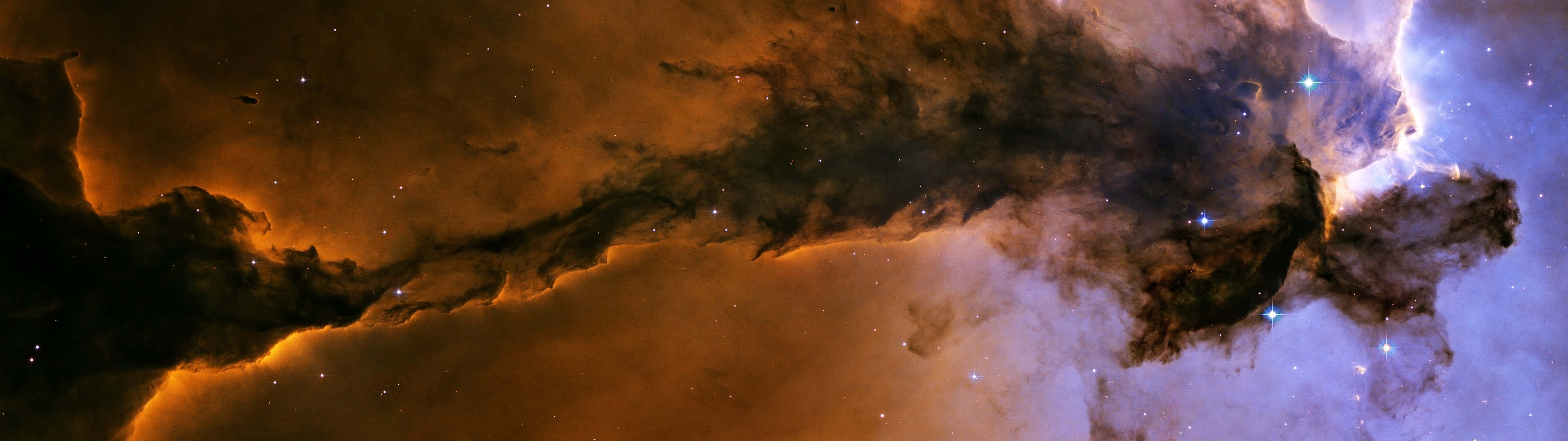 Majestic_ Nebula_ Panorama Wallpaper