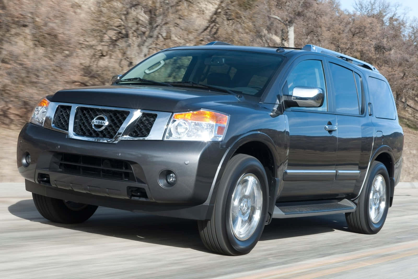 Majestic Nissan Armada Conquering The Rugged Outdoors. Wallpaper
