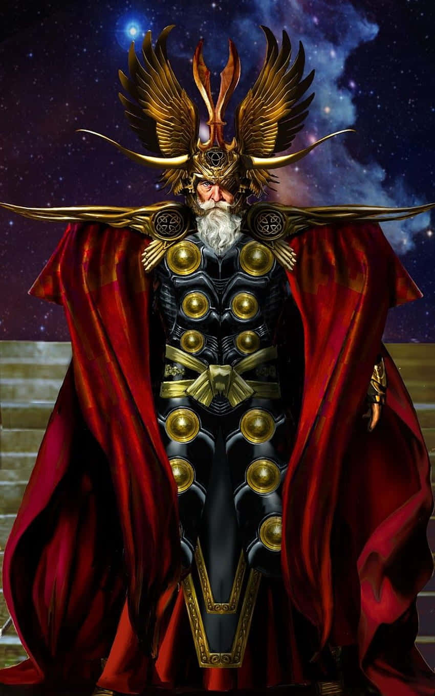 Majestic Odin Artwork Wallpaper