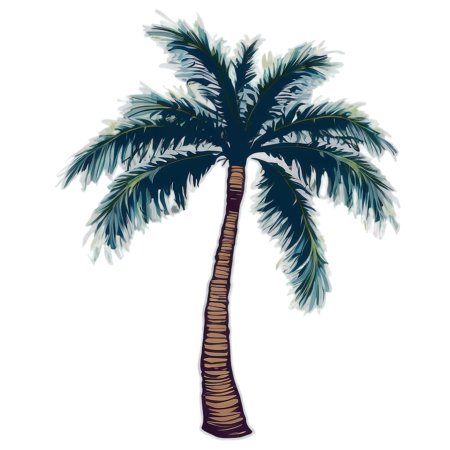 Majestic Palm Tree Silhouette Png 06262024 PNG