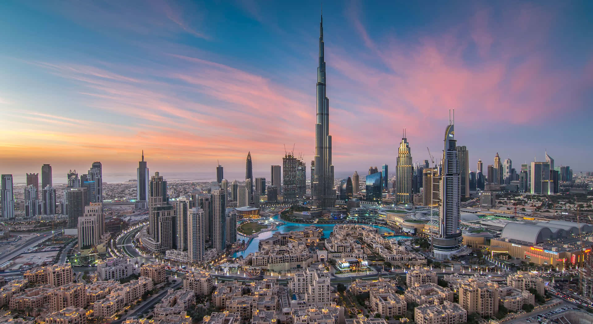Majestic Panorama Of Dubai Skyline