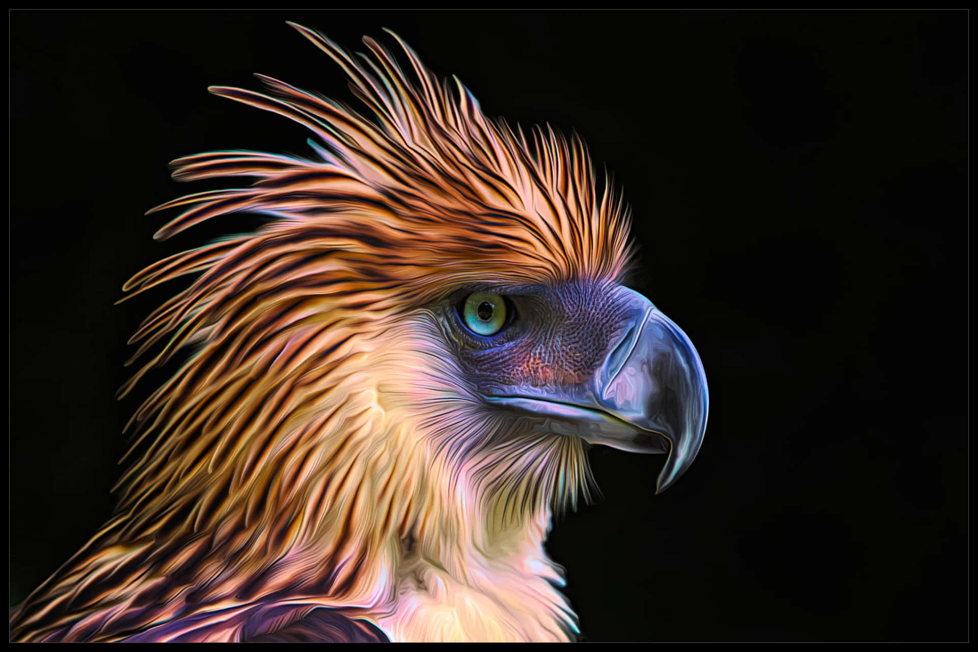 Download Majestic_ Philippine_ Eagle_ Portrait Wallpaper | Wallpapers.com