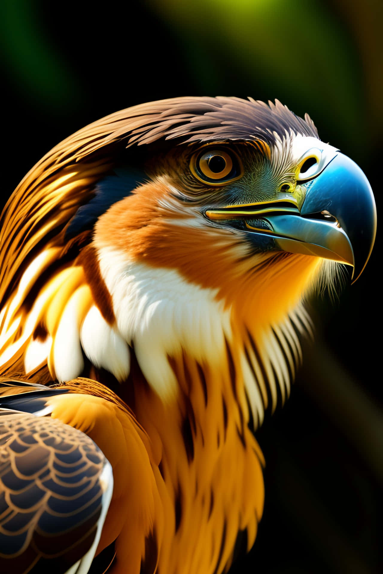 Download Majestic_ Philippine_ Eagle_ Portrait Wallpaper | Wallpapers.com