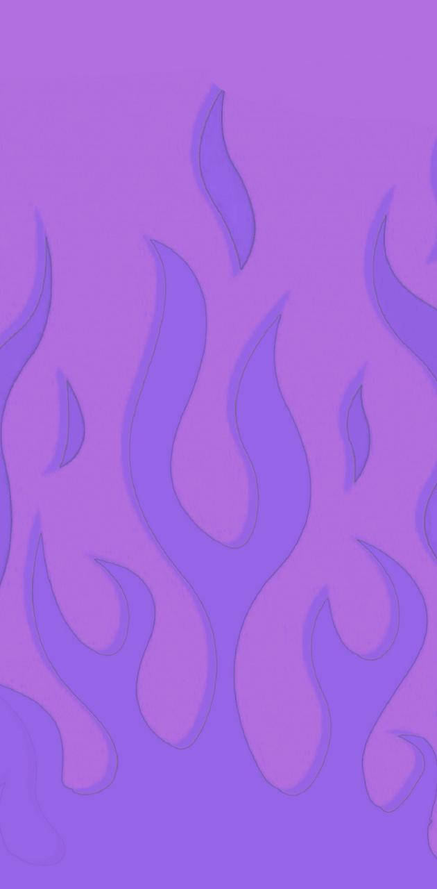 Majestic Purple Fire Wallpaper