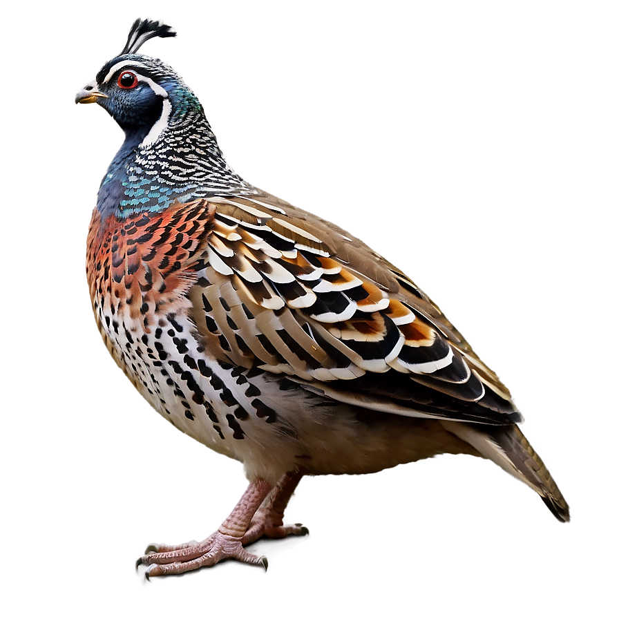 Majestic Quail Pose Png 06252024 PNG