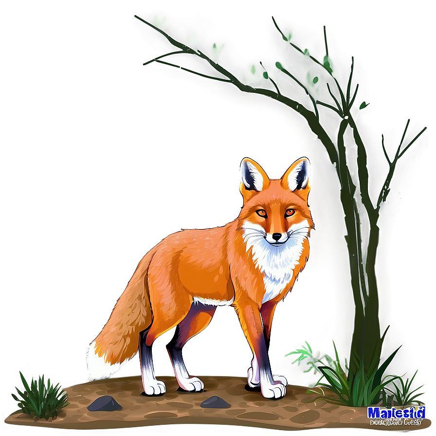 Majestic Red Fox Png Cdh PNG