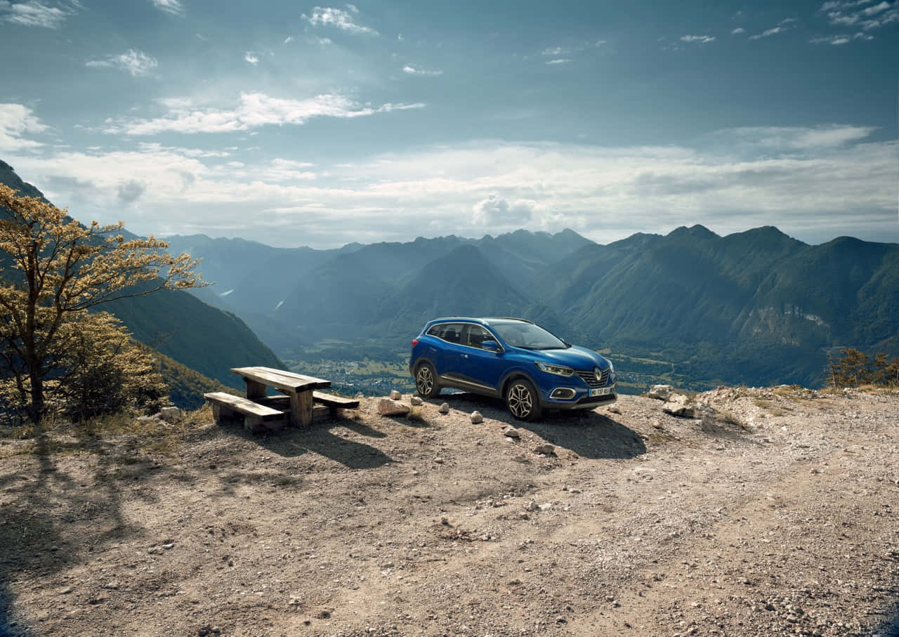 Majestic Renault Kadjar Suv In A Breathtaking Landscape Wallpaper