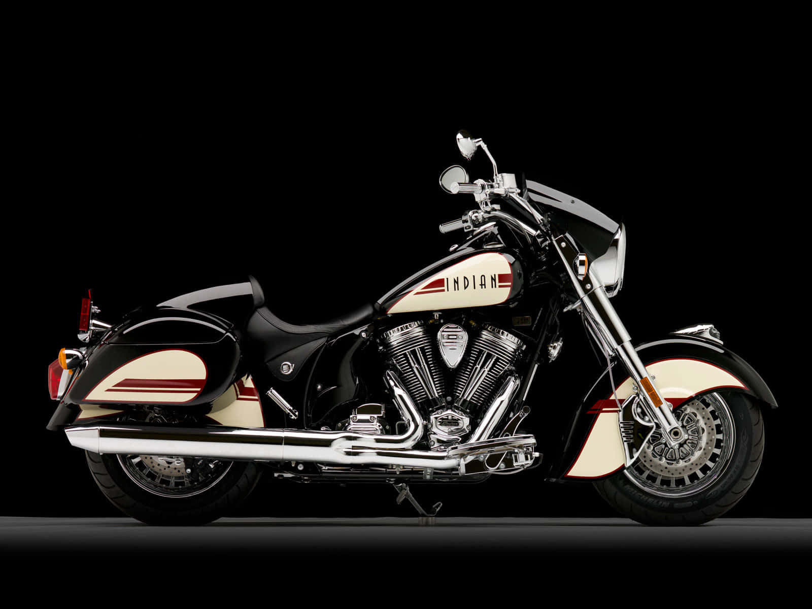 Majestic Ride With Indian Motorcycle Wallpaper