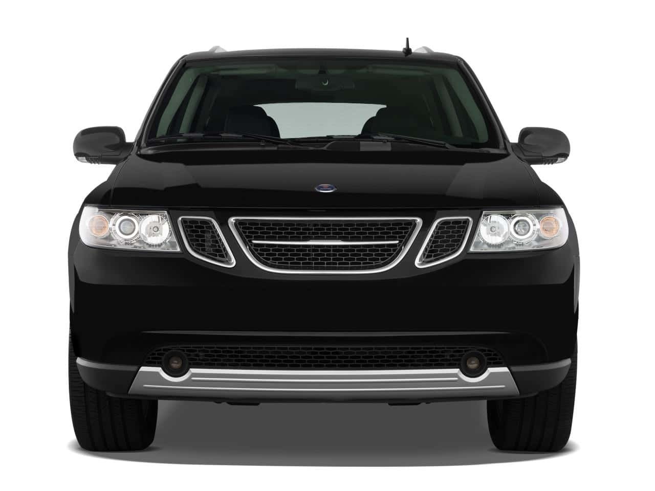 Majestic Saab 9-7x Gliding On The Highway Wallpaper