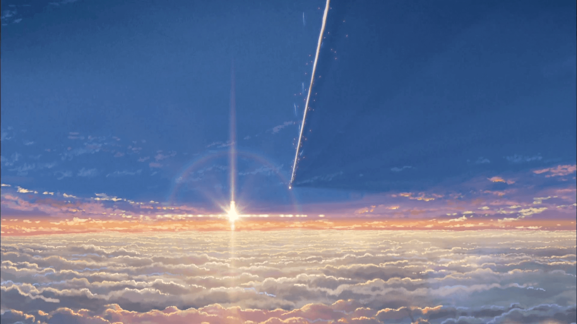 Majestic Sky Illustration Inspired By Makoto Shinkai