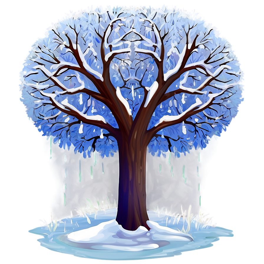 Majestic Snow Tree Png Sqv PNG