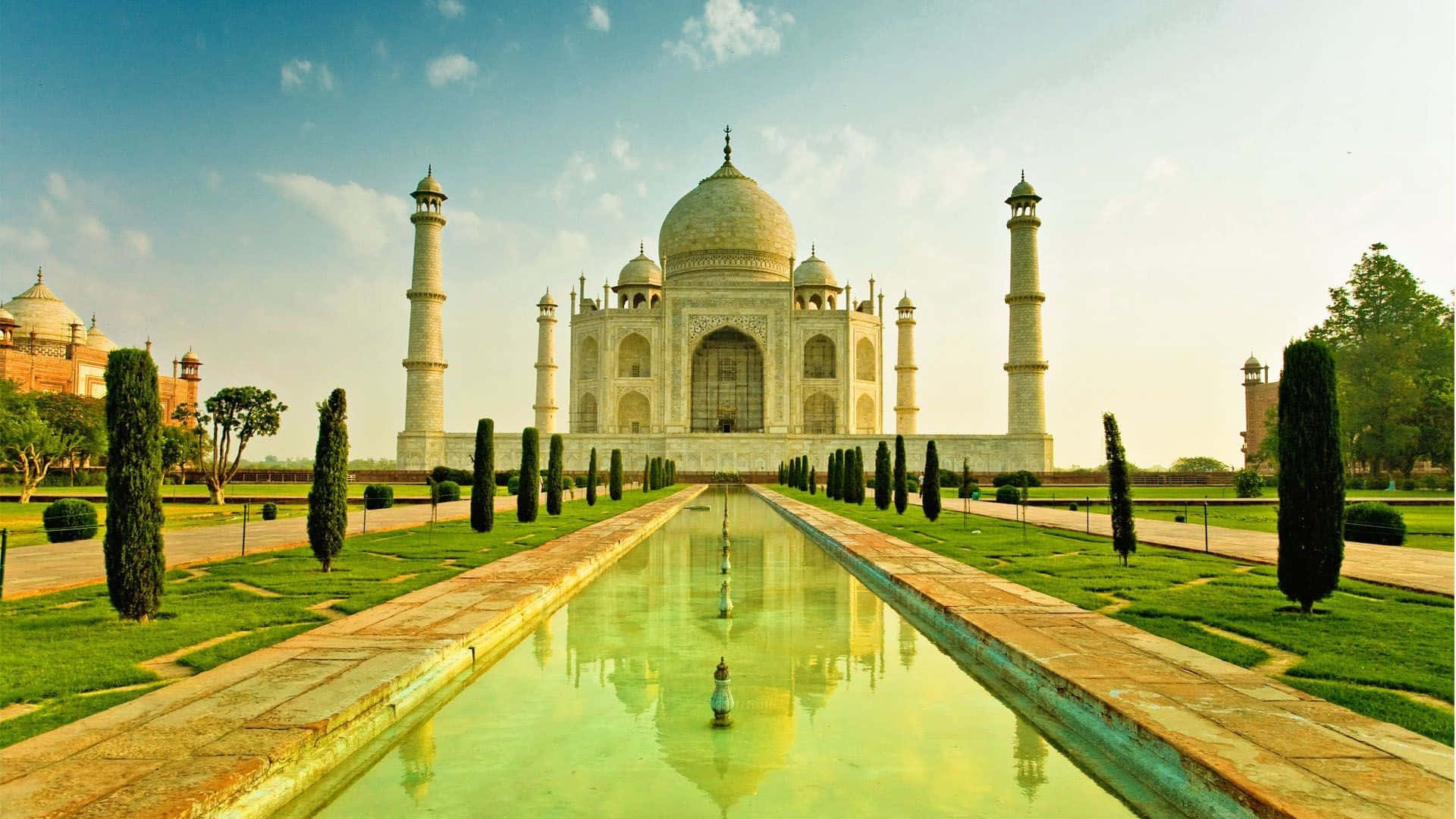 Majestic Sunset Over The Taj Mahal
