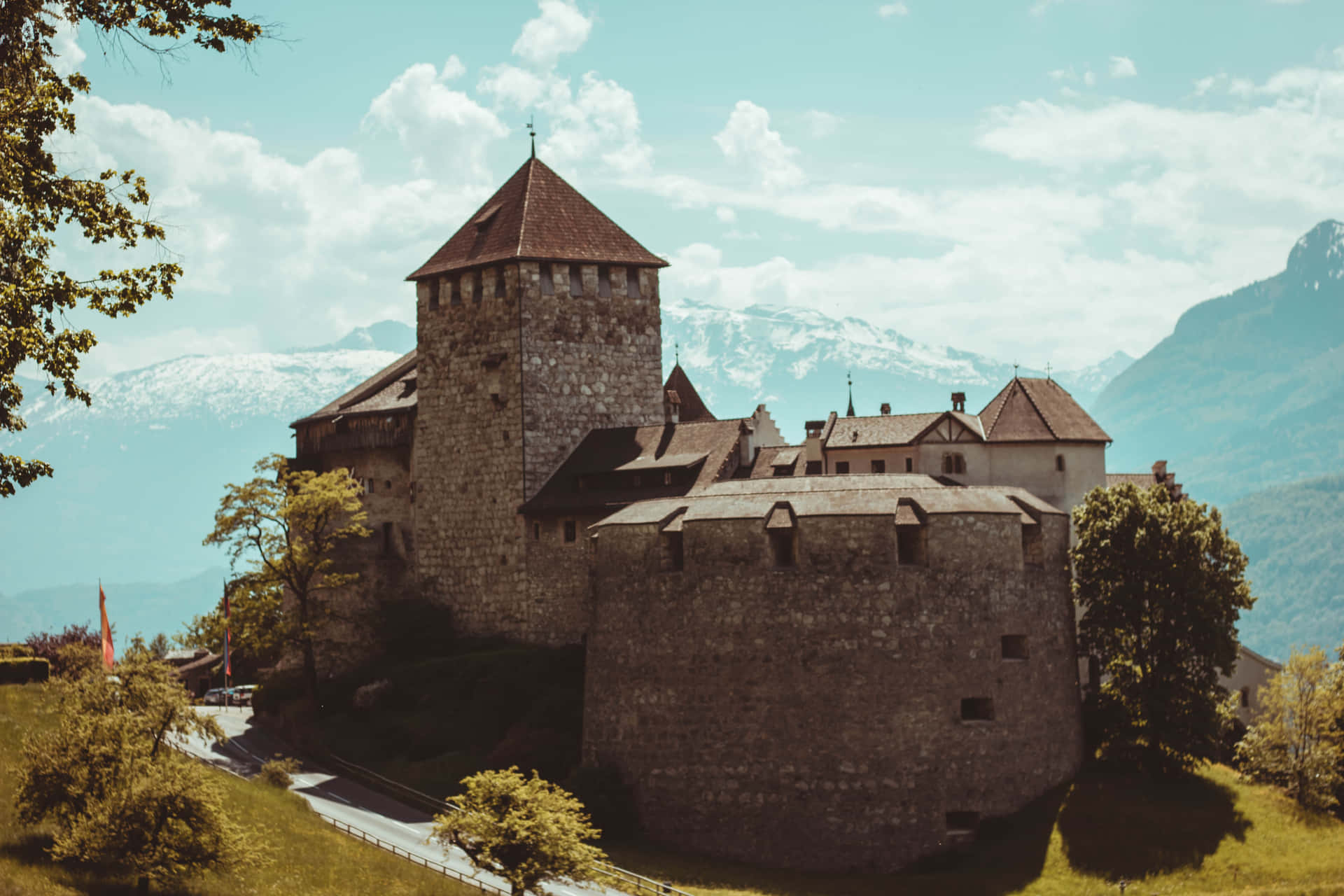 Majestic Vaduz Castle Nestled In The Hills Of Liechtenstein Wallpaper