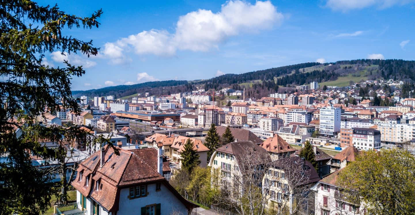 Majestic View Of La Chaux De Fonds Wallpaper