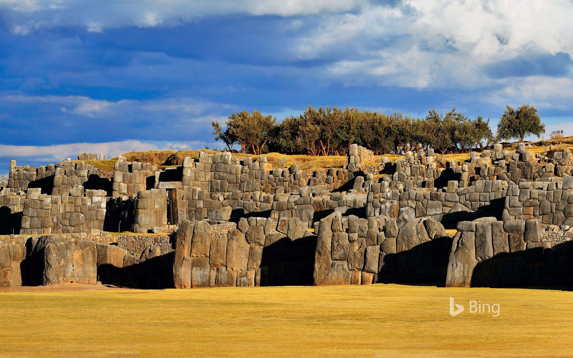 Majestic View Of Sacsayhuaman Fortress In Cusco, Peru Wallpaper