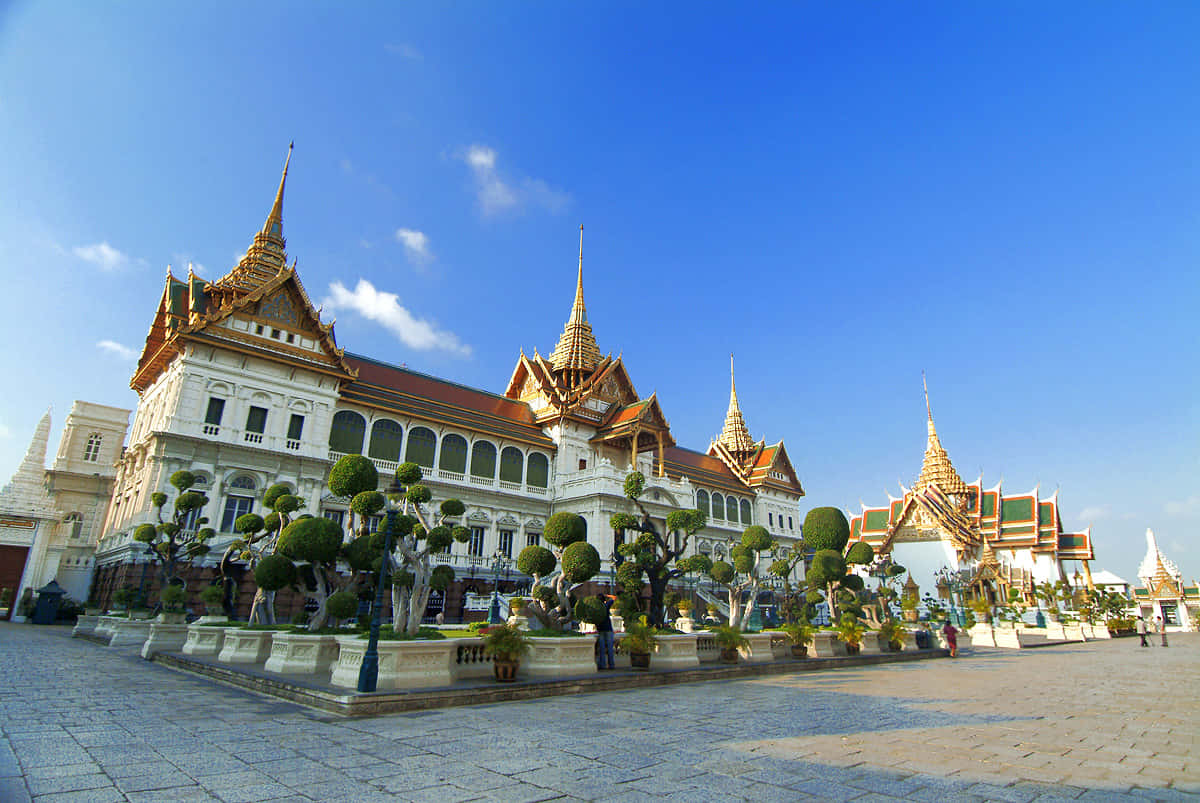 Majestic View Of The Grand Palace Wallpaper