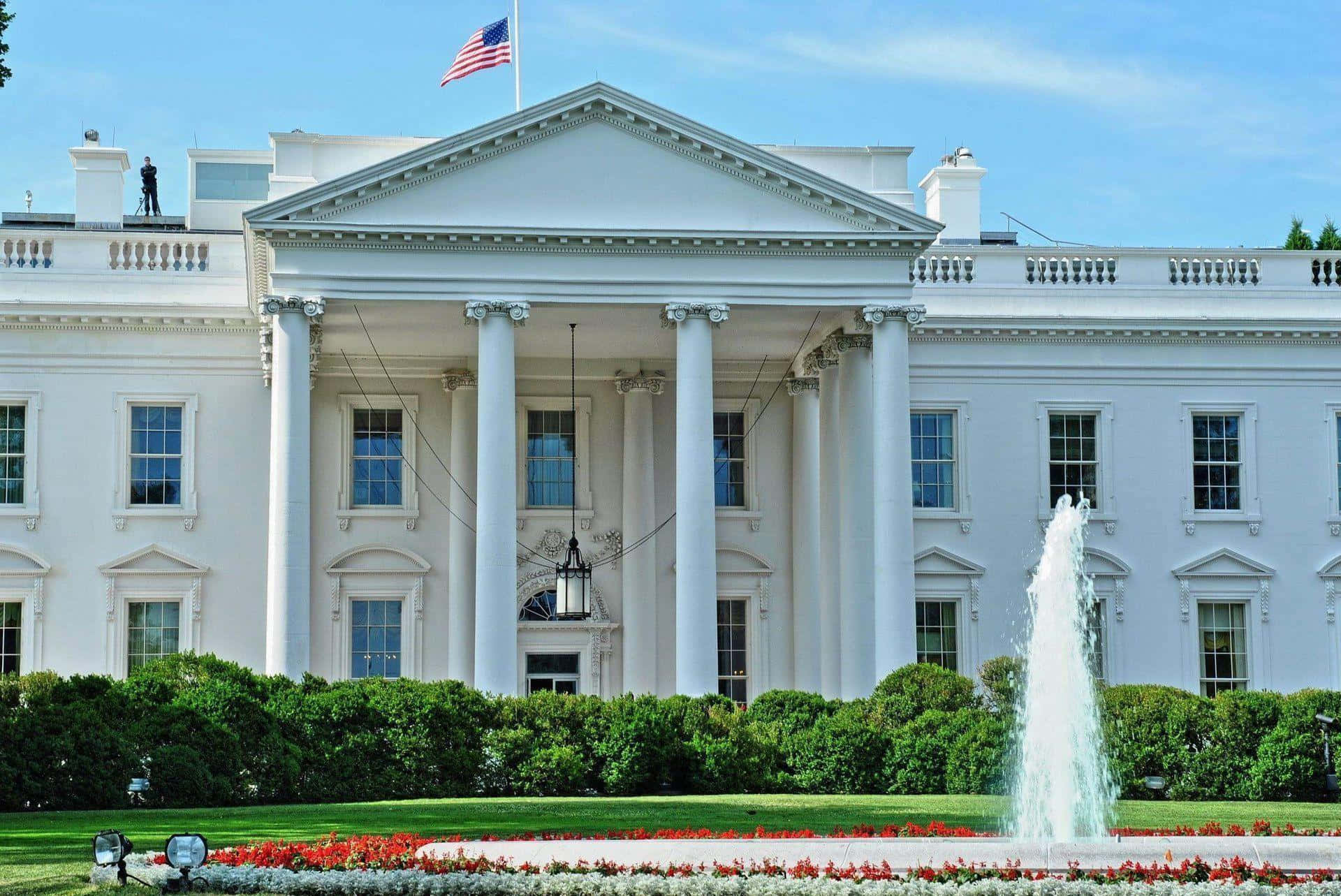 Majestic View Of The Iconic White House