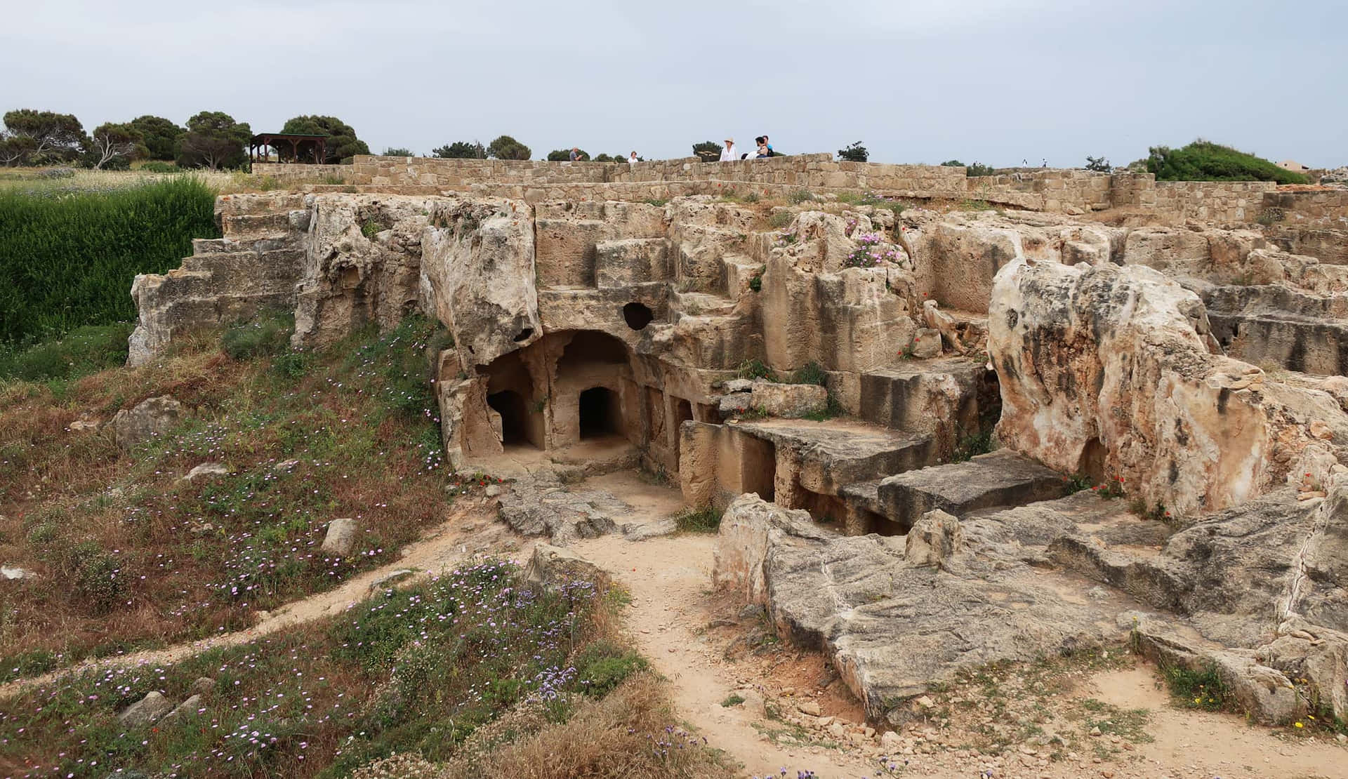 Majestic View Of Tombs Of The Kings In Paphos, Cyprus Wallpaper