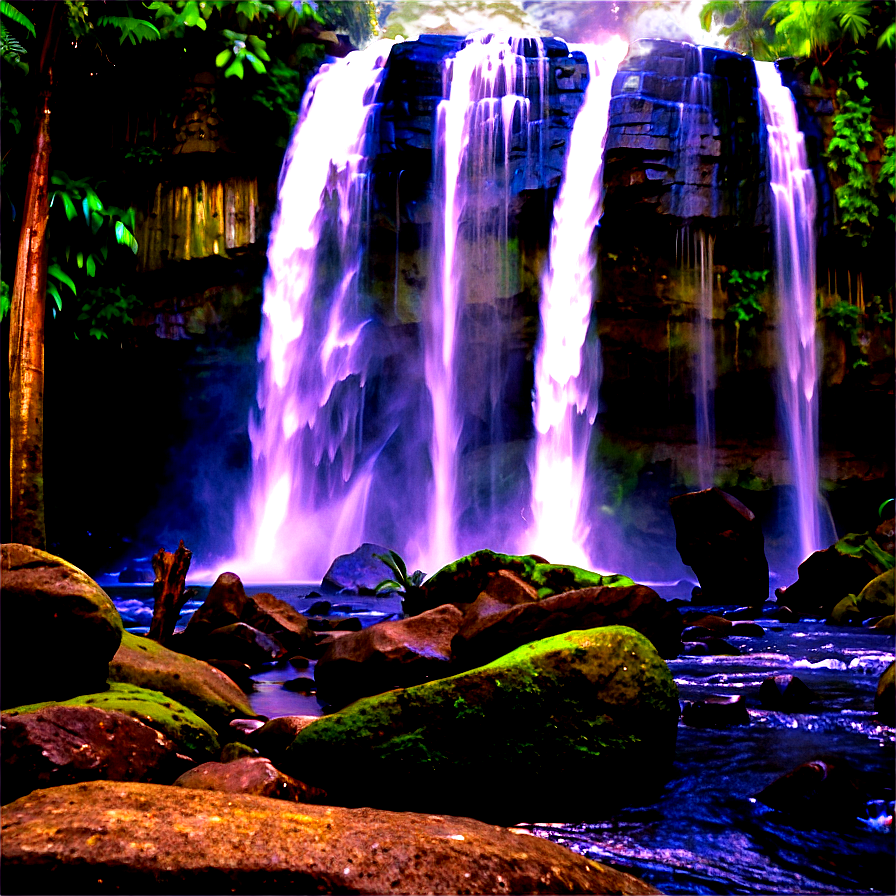 Majestic Waterfall View Png Jwb43 PNG